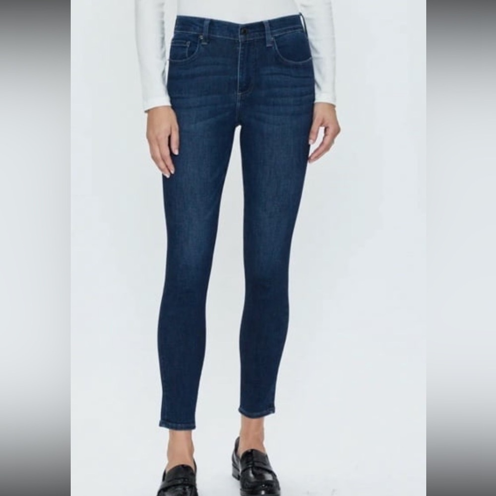 Pistola Dark Deep Blue Wash High Rise Skinny Jeans Size 29